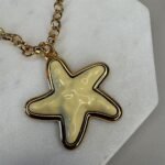 Colar Estrela do Mar Amarelo-392247559