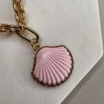 Pulseira Concha Resina Rosa-2087039424