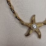 Colar Estrela do Mar Pérola Dourado-1705845232