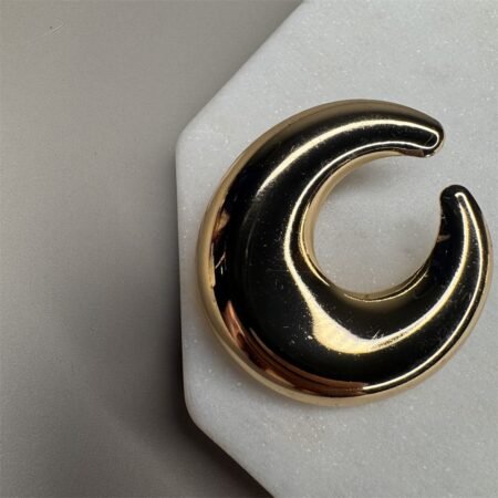 Brinco Vírgula Frontal Dourado