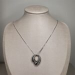 Colar Duas Gotas Ródio Branco-283697407