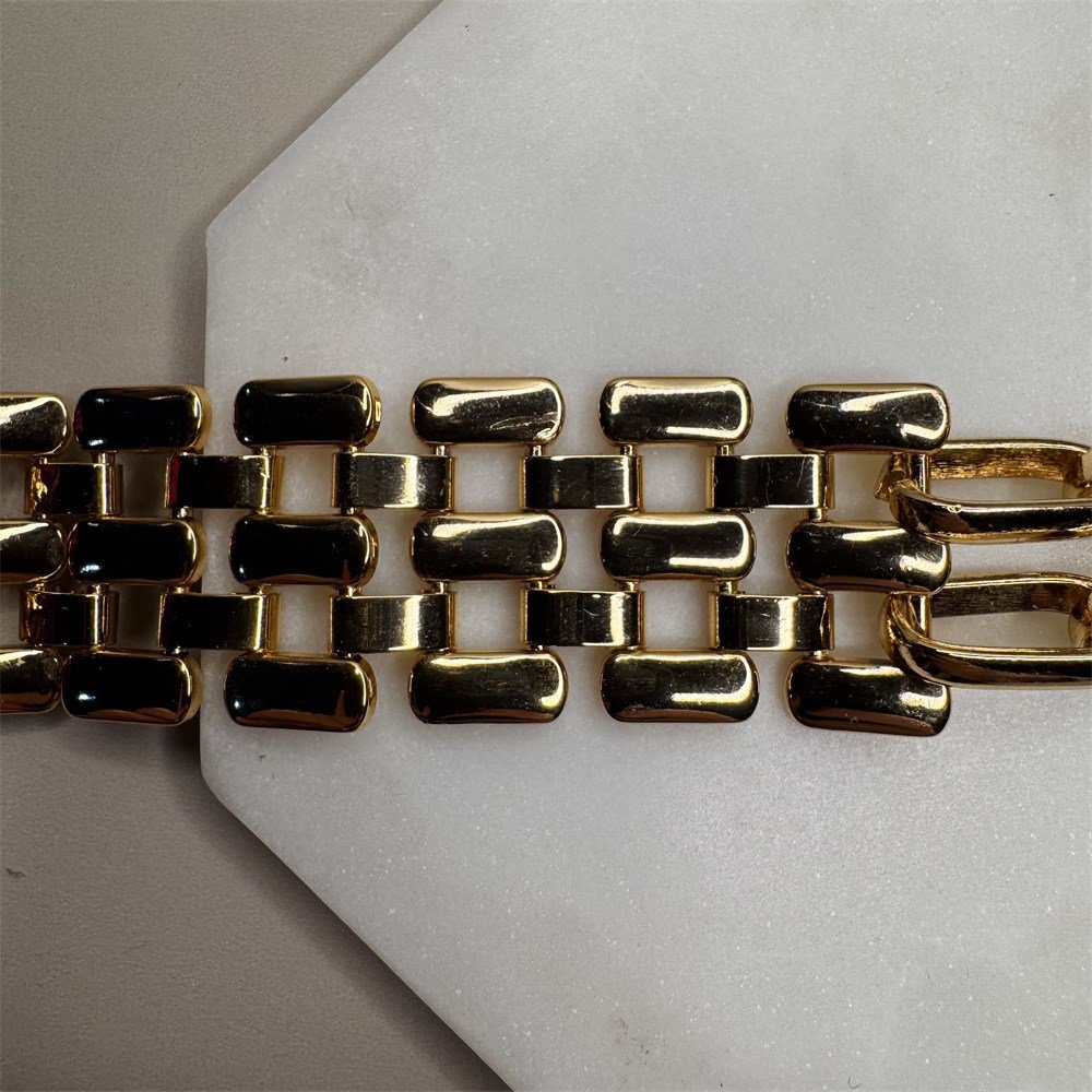 Pulseira Malha Dourado-1025053430