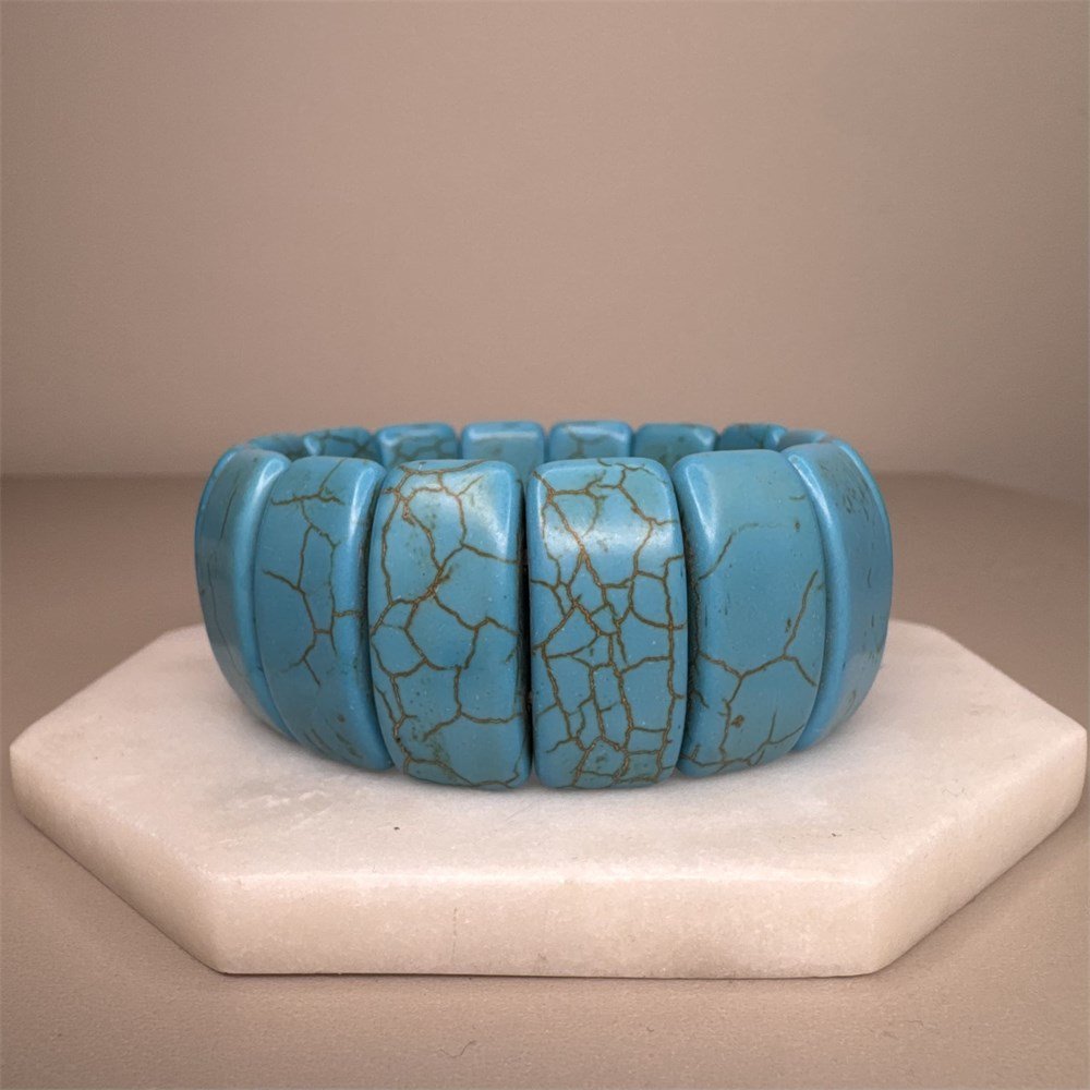 Pulseira Turquesa Retangular