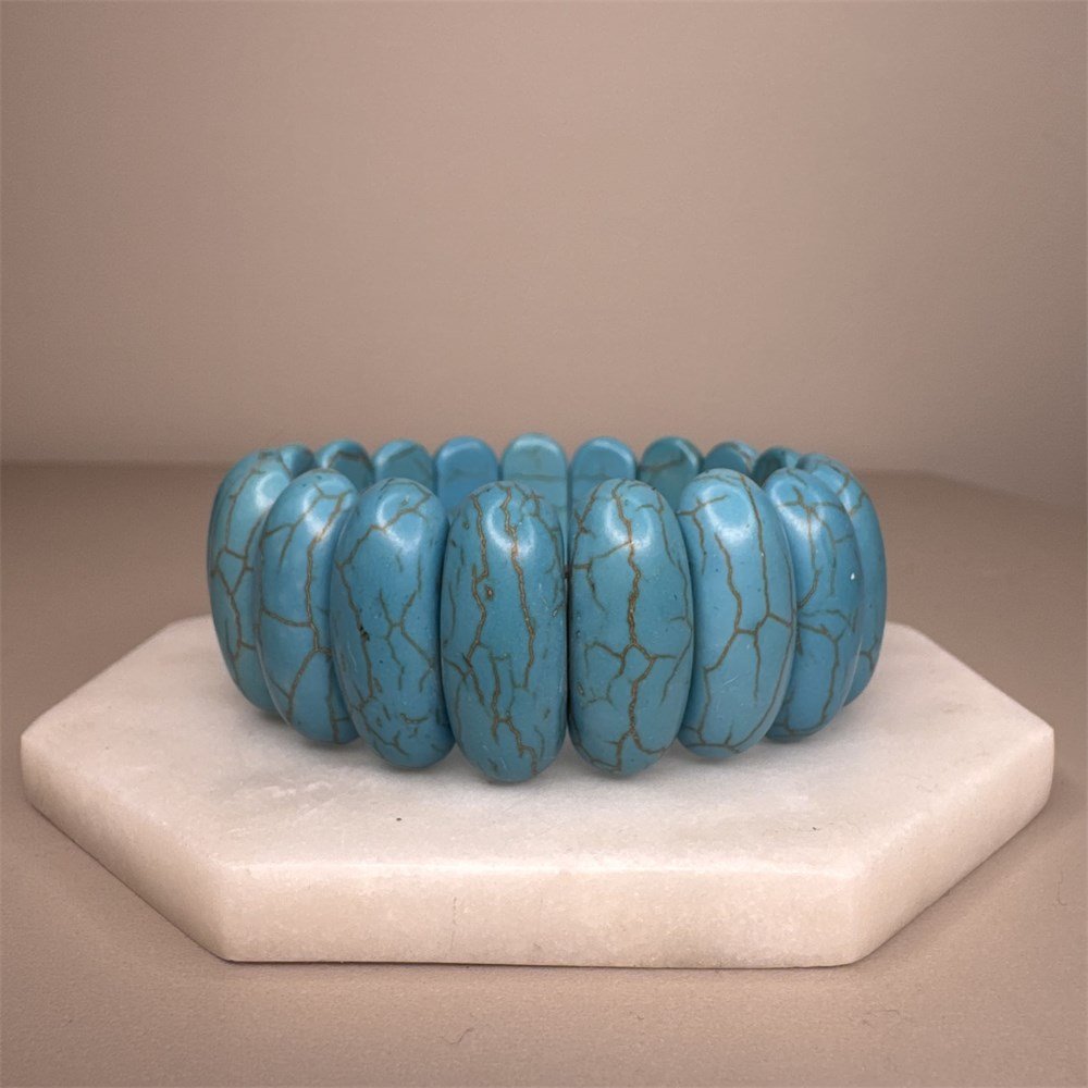 Pulseira Turquesa Oval