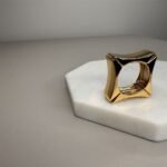 Anel Square Slim Dourado