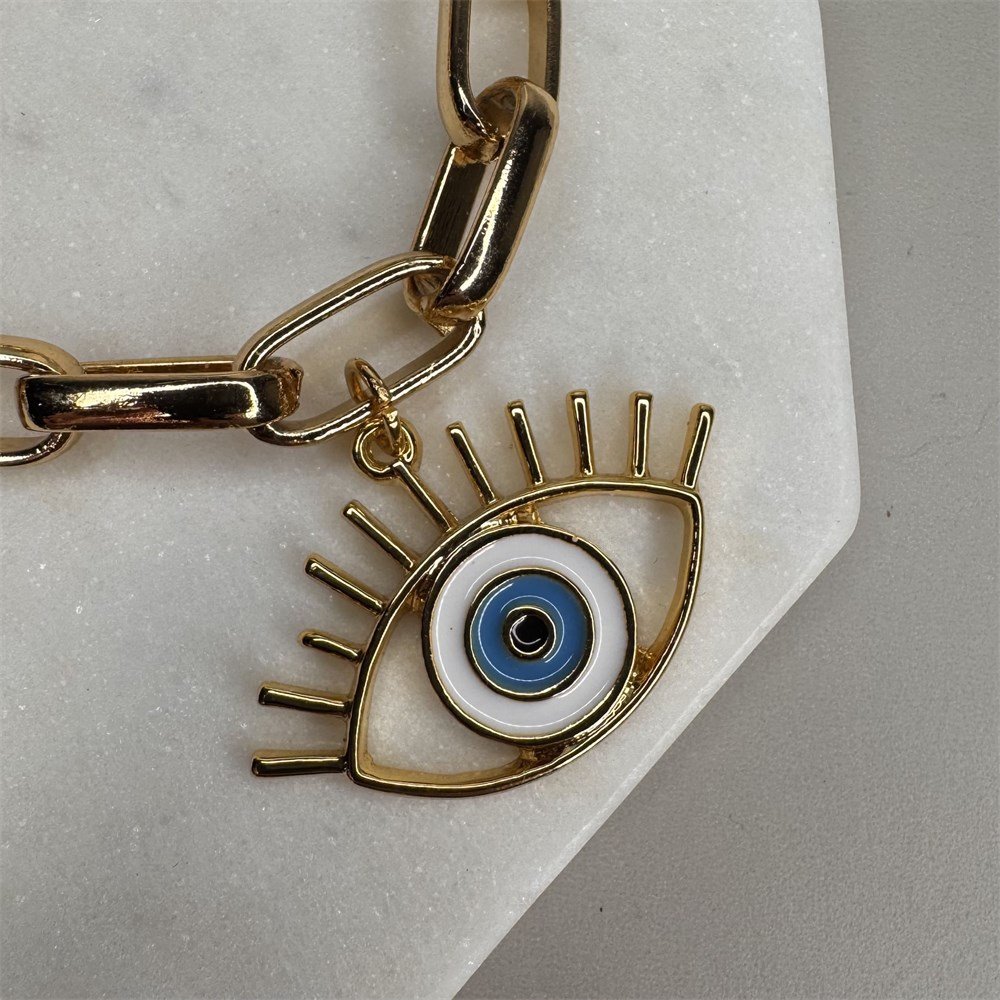 Pulseira Olho Grego Branco