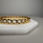 Pulseira Bracelete Correntaria Dourada-580050416