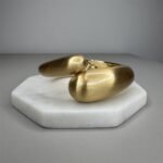 Pulseira Bracelete Gotas Mistas Foscas Douradas-511087181