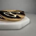 Pulseira Bracelete Torcida Dourada