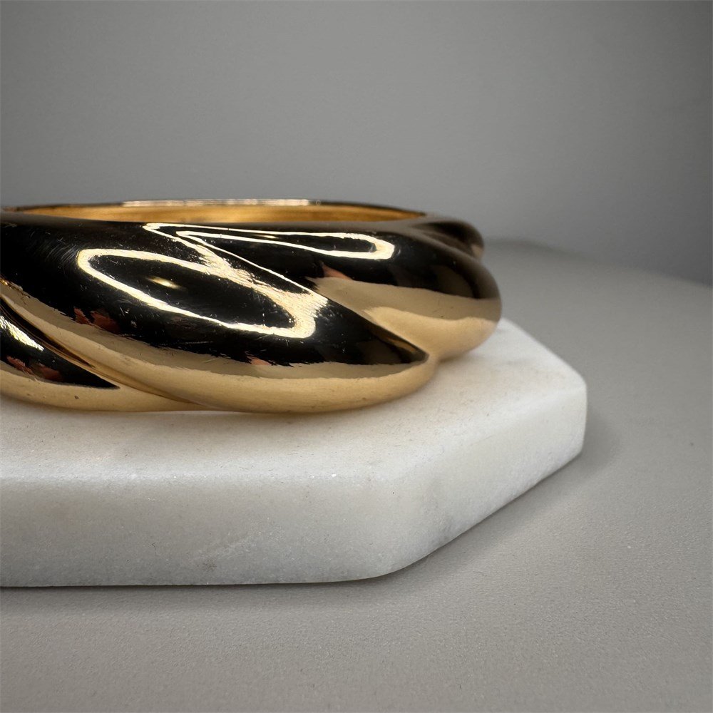 Pulseira Bracelete Torcida Dourada