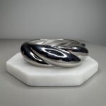 Pulseira Bracelete Torcida Ródio Branco