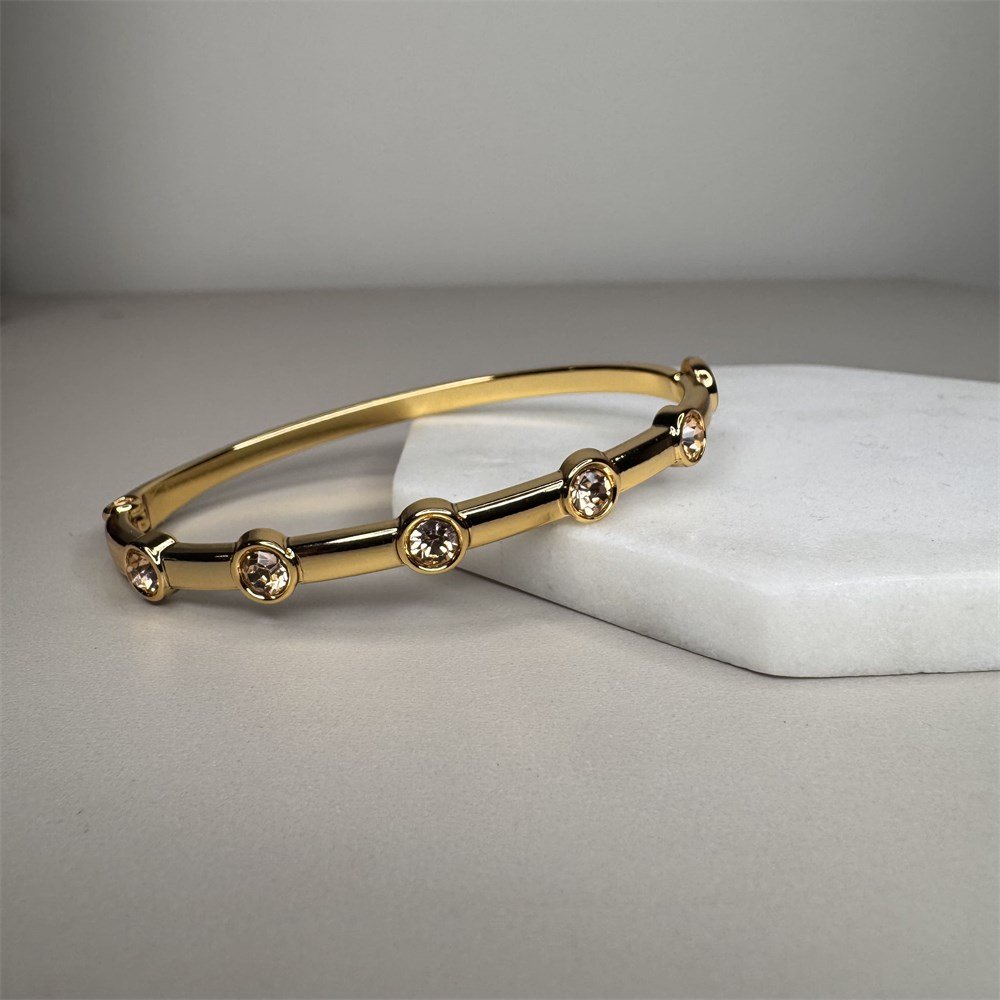 Pulseira Bracelete Ponto de Luz Rosa