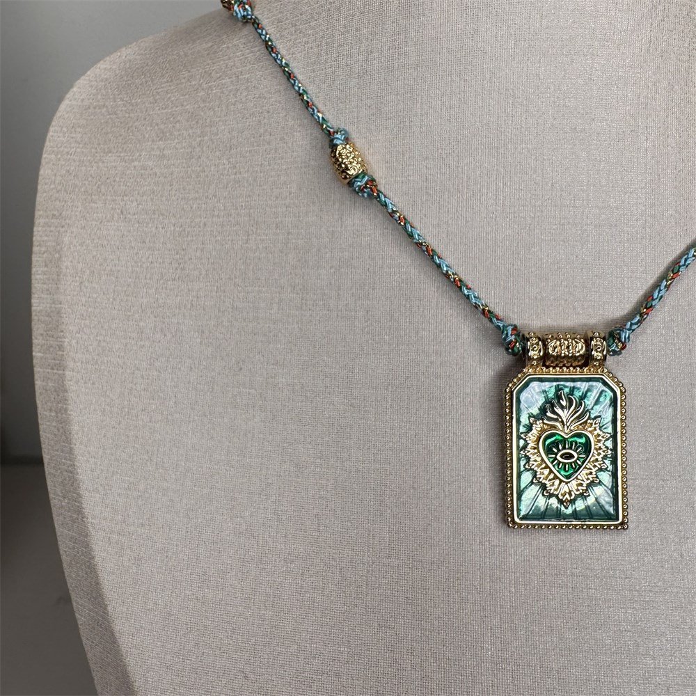 Colar Cordão Color Turquesa