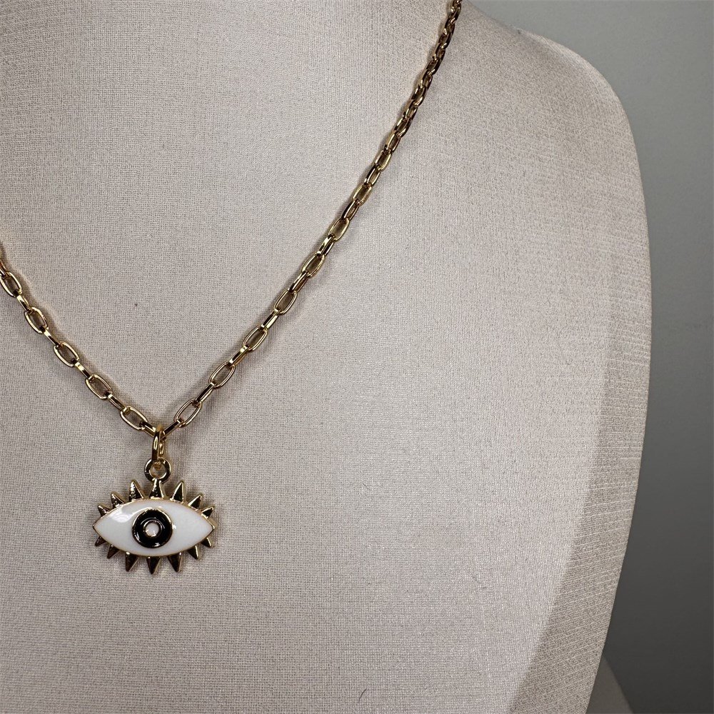 Colar Olho Grego Off com Preto