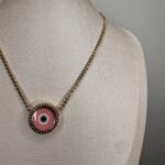 Colar Olho Grego Rosa